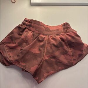 lululemon athletica Pink Camouflage Athletic Shorts